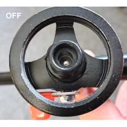 PISTOLET A CALFEUTRER BLACK, CUT-OFF SWITCH