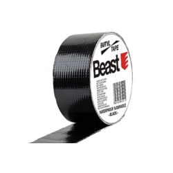 TAŚMA BUTYLOWA CZARNA USZCZELNIAJĄCA WODOODPORNA 0,8MM x 50MM x 10M BUTYL WATERPROOF BLACK UV