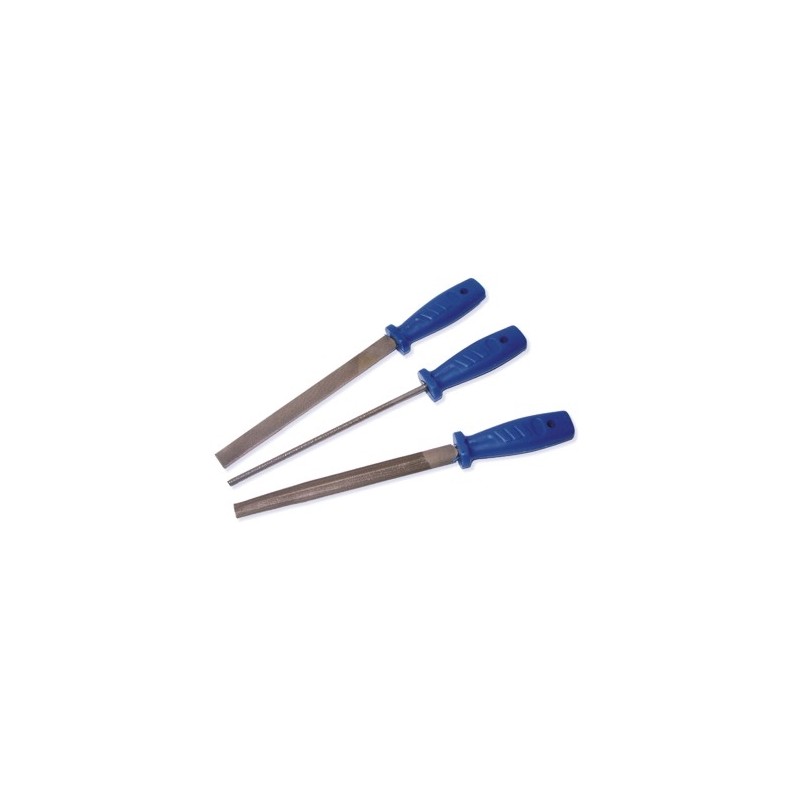 FILE SET PLASTIC HANDLE 200MM PROFI 3X
