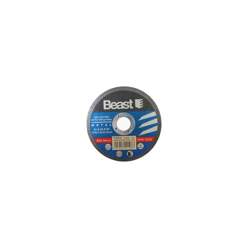  125 x 1.6 x 22.2MM METAL Q++