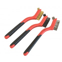 SZCZOTKI STAL MOSIĄDZ NYLON NYLON BRASS STEEL 180/40MM 3X