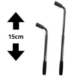 WHEEL WRENCH L-TYPE 17-19MM 1/2'' TELESCOPIC