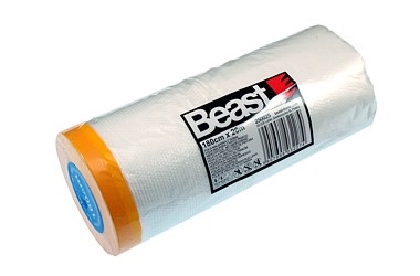 PELICULA PROTECTORA DE PINTURA CON CINTA ADHESIVA 180CMx 20M PELICULA PROTECTORA DE PINTURA CON CINTA ADHESIVA 180CMx 20M