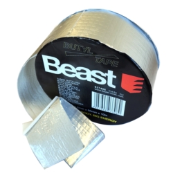  0,8MM x 50MM x 10M BUTYL WATERPROOF  SILVER