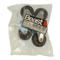 JUEGO DE RUEDAS 40MM RUBBER 2+2