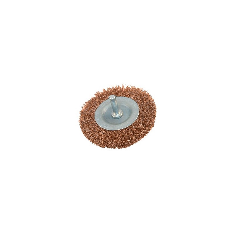 BROSSE COUVETTE ACIER PIVOT 6MM STRAIGHT FLAT 80MM