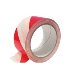 TAŚMA OSTRZEGAWCZA OZNACZENIOWA BIAŁO-CZERWONA 75MM x 250M RED/WHITE