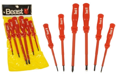 SCREWDRIVER SET INSUL. 1000V 6X