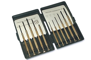 WATCHMAKERS' SCREWDRIVER SET 11X