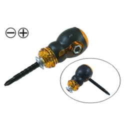 WKRĘTAK ŚRUBOKRĘT DWUSTRONNY PŁASKI I KRZYŻAK 3 IN 1 DOUBLE END STUBBY 45-55MM