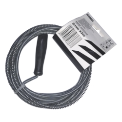 PRZETYKACZ RUR - SPIRALA KANALIZACYJNA - ŻMIJKA 5MMx3M ZINC PLATED