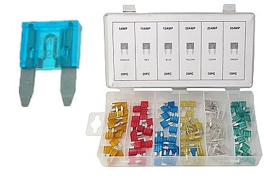 BEZPIECZNIKI SAMOCHODOWE 120X 5-30A MIX MINI SIZE 