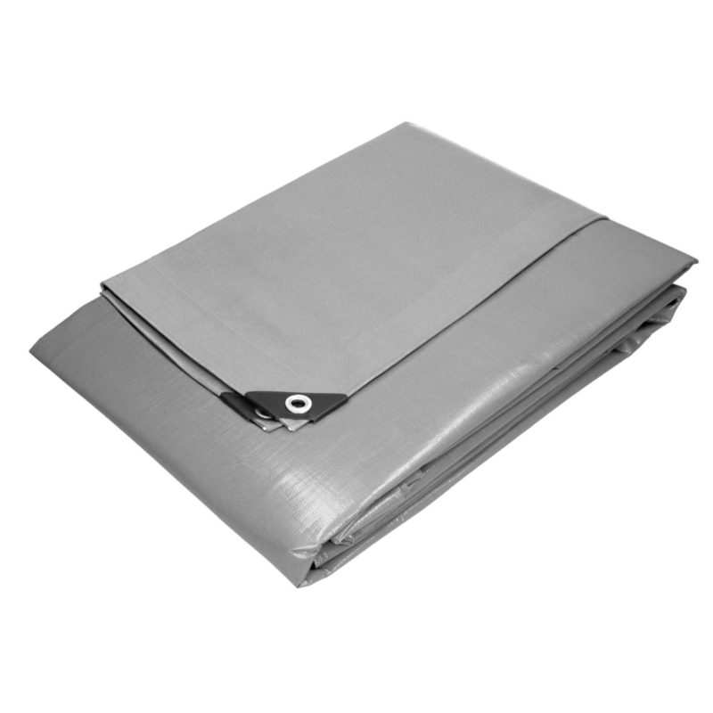 TARPAULIN 3x4M CUT SIZE  SILVER GREEN