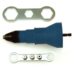 NITOWNICA ADAPTER DO WKRĘTARKI 2.4-3.2 -4.0-4.8MM ALU RIVETS HEX 3X