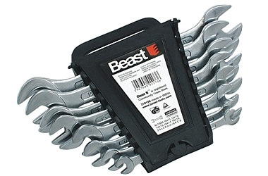 OPEN-END SPANNER SET 6-22MM CV HEAVY DUTY 8X