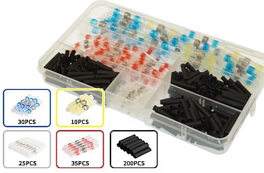 QUICK CONNECTORS WITH TIN 100X 4 SIZES + 200