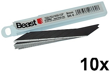 NAHRADNI BRITY 9MM PRECISION, SK-5 BLACK FINISH 10X NAHRADNI BRITY 9MM PRECISION, SK-5 BLACK FINISH 10X