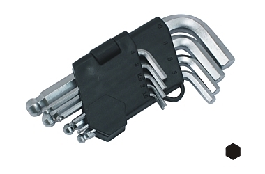 JUEGO DE LLAVES HEXAGONALES 1.5-10MM CV SHORT 9X