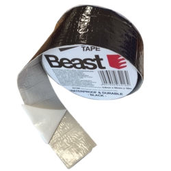  0,8MM x 50MM x 10M BUTYL WATERPROOF BLACK