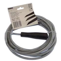 PRZETYKACZ RUR - SPIRALA KANALIZACYJNA - ŻMIJKA 8MMx5M ZINC PLATED