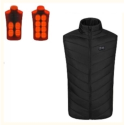 KURTKA KAMIZELKA PODGRZEWANA RECHARGABLE XXL 180 BLACK