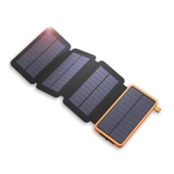 PANEL SOLARNY TURYST. ŁADOWARKA TELEFONU POWERBANK 20000 mAh, 4SOLAR PANEL, 15.5*8*3.3CM
