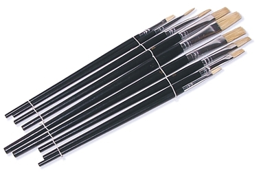 SET DI PENNELLI PIATTI 9X