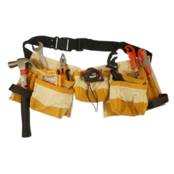 PAS NA NARZĘDZIA MONTERSKI SKÓRZANY 55x20CM CANVAS + LEATHER