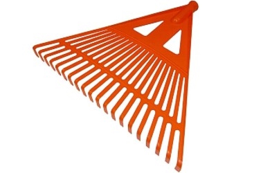 GRABIE WACHLARZOWE PLASTIKOWE DO LIŚCI I TRAWY 430MM 20T fi:28MM