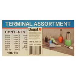 TULEJKI KOŃCÓWKI IZOLOWANE ZACISKOWE KABLI 1200X  0.5-10mm2