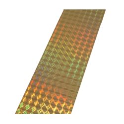 TAŚMA ODSTRASZAJĄCA PTAKI  WSTĄŻKA OZDOBNA 48MMx50M HOLOGRAPHIC TWO SIDED
