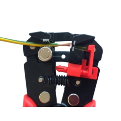 AUTOMATYCZNY ŚCIĄGACZ IZOLACJI CZOŁOWY PROFI 205MM, TOP: CR12MoV HRC(55-60) AWG 10-24, 0.5-6MM