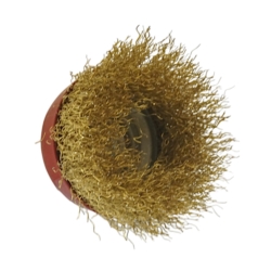 BROSSE ROTATIVE EN ACIER, COUPE AVANT M14 STRAIGHT CUP 65MM