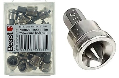 BIT PER CARTONGESSO CON ARRESTO DI PROFONDITA PH2 25MM 20X MAGNETIC S2