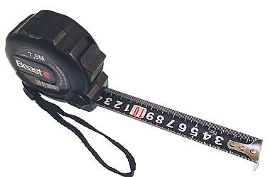 POCKET RULE 7.5M x 25MM 3xSTOP PROTECTOR