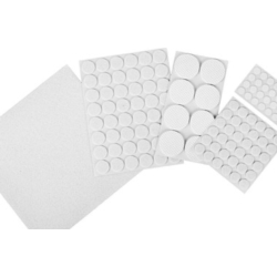 PODKŁADKI FILCOWE POD MEBLE 125X WHITE FELT MIX SIZE