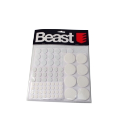 PODKŁADKI FILCOWE POD MEBLE 125X WHITE FELT MIX SIZE