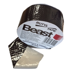  0,8MM x 50MM x 5M BUTYL WATERPROOF BLACK