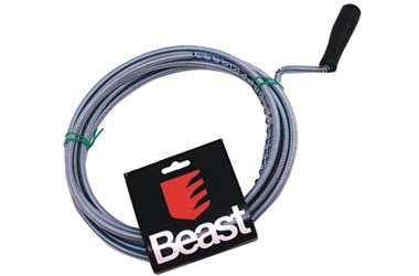 PRZETYKACZ RUR - SPIRALA KANALIZACYJNA - ŻMIJKA 8MMx7.5M CHROME PLATED