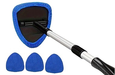 TELESKOPOWA MYJKA DO SZYB AUTA OKIEN LUSTRA TELESCOPIC +3 PADS