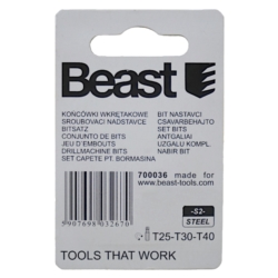  3X T25-T30-T40 S2 STEEL