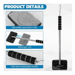 TELESCOPIC WIPER WITH DETACHABLE BRUSH 