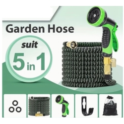 WĄŻ OGRODOWY ELASTYCZNY PRZYŁĄCZE 1/2-3/4 PISTOLET 1/2-3/4" 23M EXPANDABLE 10 FUNCTIONS GOLD