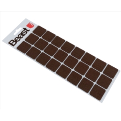 PROTECTOR FIELTRO PARA MUEBLES 24X 28x3MM FELT SQUARE