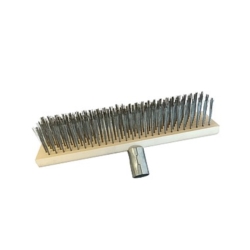 SZCZOTKA MIOTŁA DRUCIANA DO KOSTKI BETONU DESKI 30CM SOFT STEEL WIRE