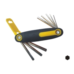                             JUEGO DE LLAVES HEX PLEGABLES
                          