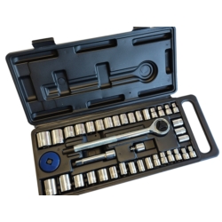 COFFRET DOUILLES MÉTRIQUES ET POUCES 4-13MM, 5/32''-15/32'', 1/4''-3/8'' 40X