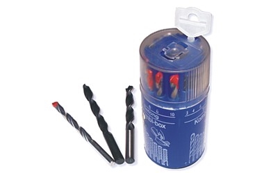 COMBI-DRILL SET 3-4-5-6-8-10MM 18X