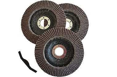 FAECHERSCHLEIFSCHEIBEN 3ER-PACK P60/125MM FOLDED 3X