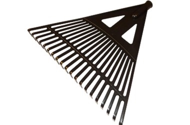 GRABIE WACHLARZOWE PLASTIKOWE DO LIŚCI I TRAWY ECO 430MM 20T  fi:28MM